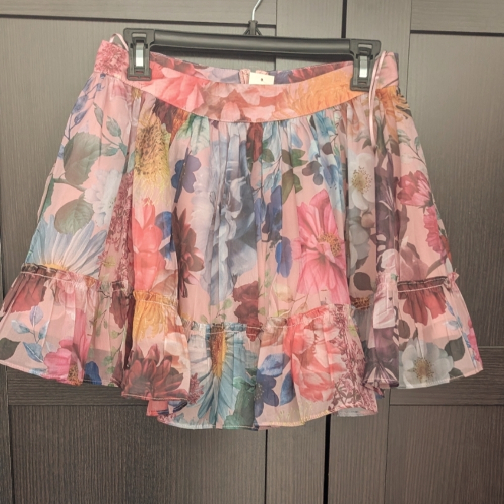 Floral Multicolor Women's Skirt